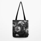 Dark Baroque Blossom Symphony Large Flower Art Tote Bag Gallery Image 2