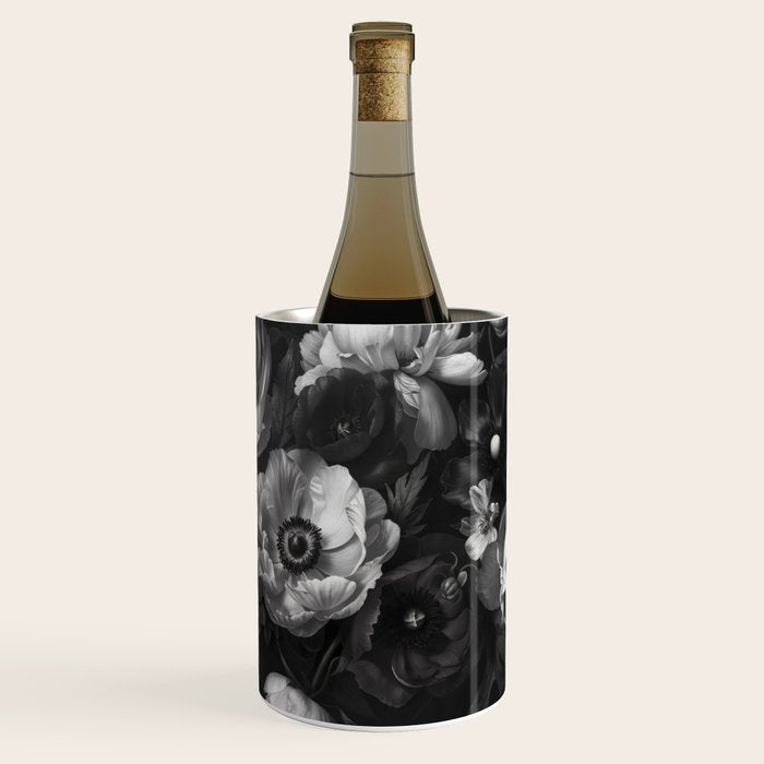 Dark Baroque Blossom Symphony Large Flower Art Wine Chiller Gallery Image 1