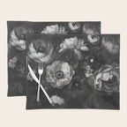 Dark Baroque Blossom Symphony Large Flower Art Placemat Gallery Image 1