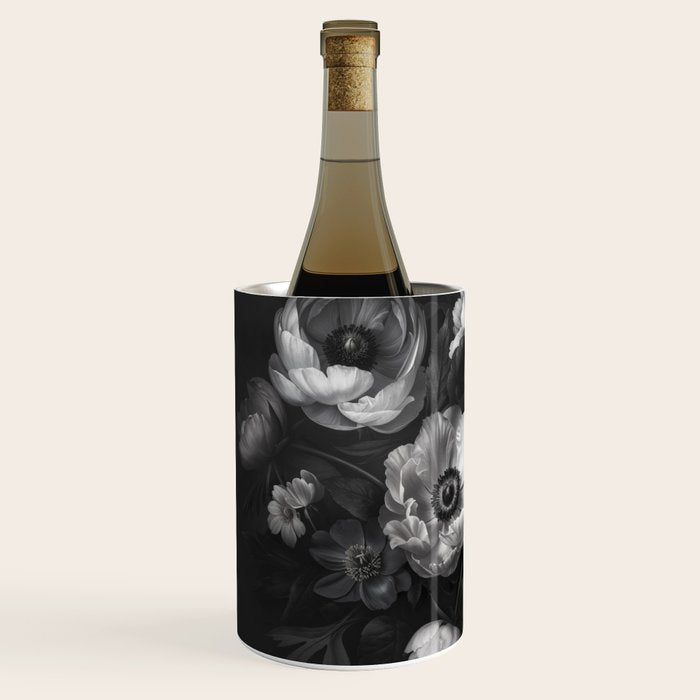 Dark Baroque Blossom Symphony Large Flower Art Wine Chiller Gallery Image 2