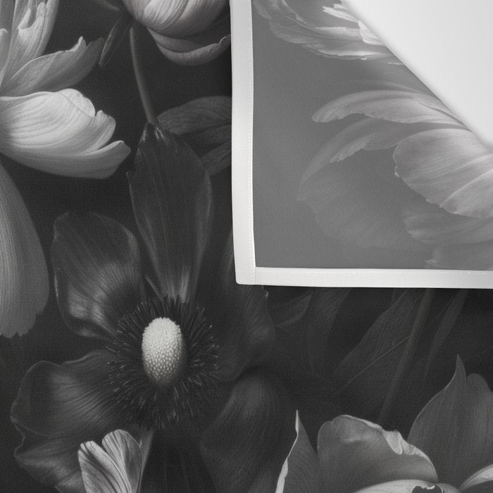 Dark Baroque Blossom Symphony Large Flower Art Wall Tapestry Gallery Image 3