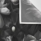 Dark Baroque Blossom Symphony Large Flower Art Wall Tapestry Gallery Image 3