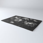 Dark Baroque Blossom Symphony Large Flower Art Rug Gallery Image 3