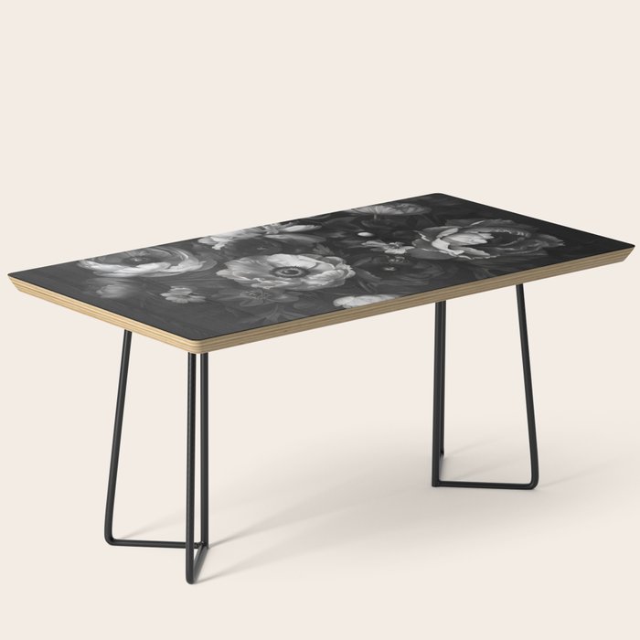 Dark Baroque Blossom Symphony Large Flower Art Coffee Table Gallery Image 1