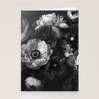 Dark Baroque Blossom Symphony Large Flower Art Stationery Card Gallery Image 2