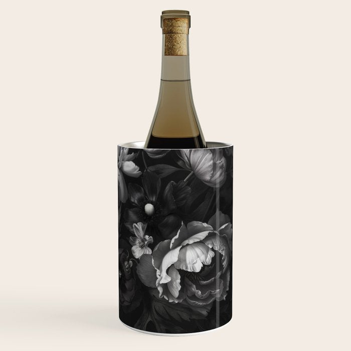 Dark Baroque Blossom Symphony Large Flower Art Wine Chiller Gallery Image 3