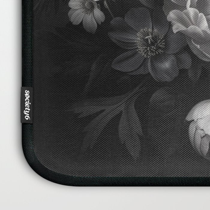 Dark Baroque Blossom Symphony Large Flower Art Laptop Sleeve Gallery Image 3