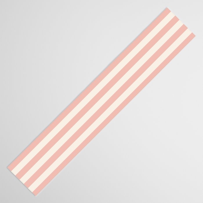 Broad Stripe - dusty pink and alabaster Table Runner Gallery Image 3