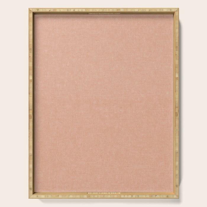 solid woven - peach Serving Tray Gallery Image 1