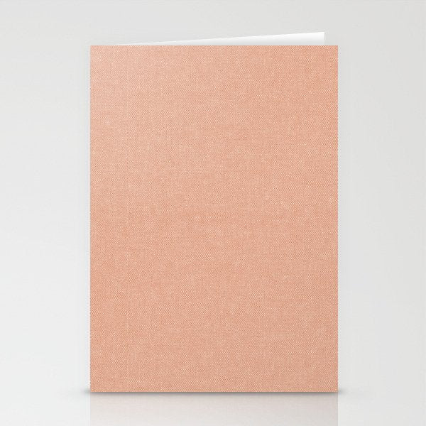 solid woven - peach Stationery Card Gallery Image 1
