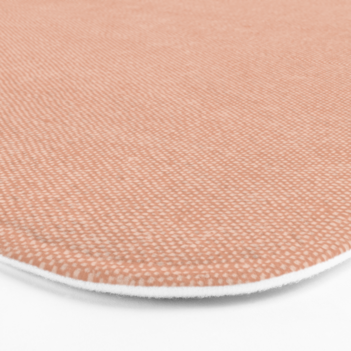 solid woven - peach Bath Mat Gallery Image 3
