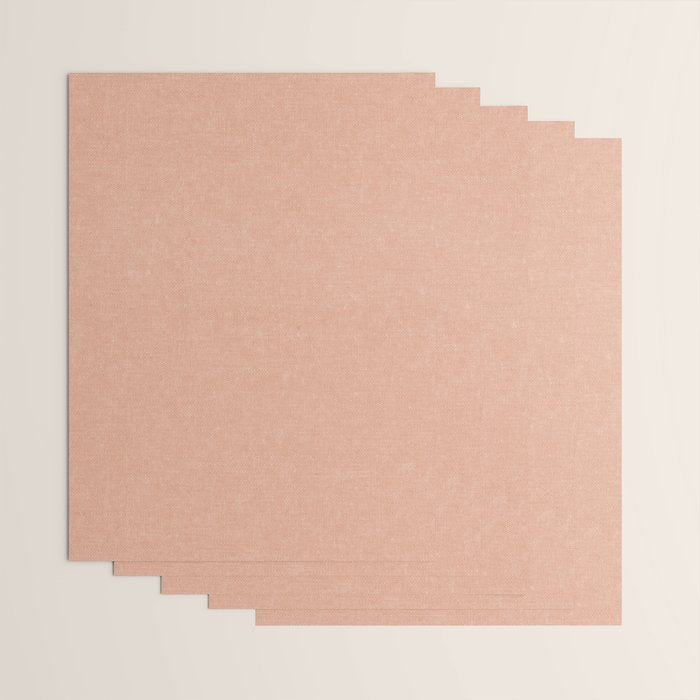 solid woven - peach Wrapping Paper Gallery Image 3