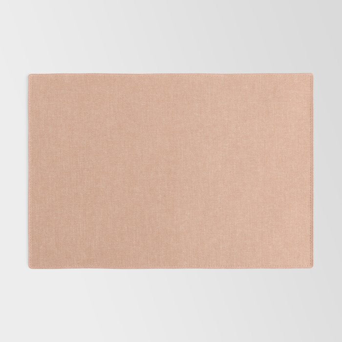 solid woven - peach Rug Gallery Image 2