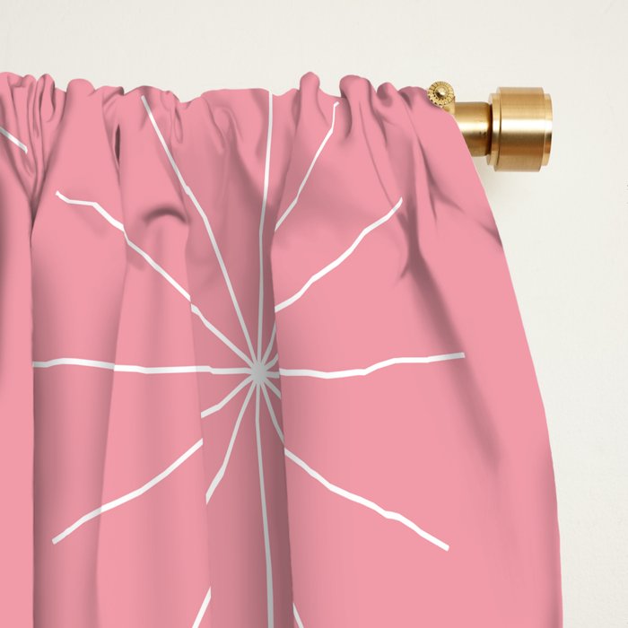 Minimalist Starburst Pattern V Window Curtain Gallery Image 2