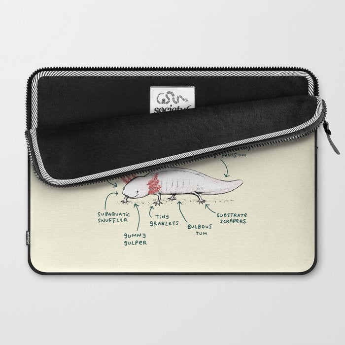 Anatomy of an Axolotl Laptop Sleeve Gallery Image 2