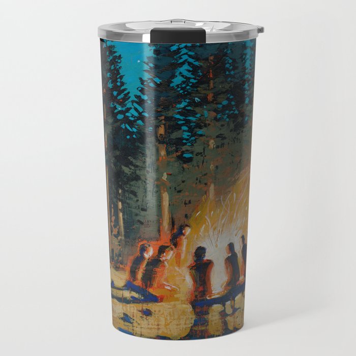 campfire gathering Travel Mug Gallery Image 1