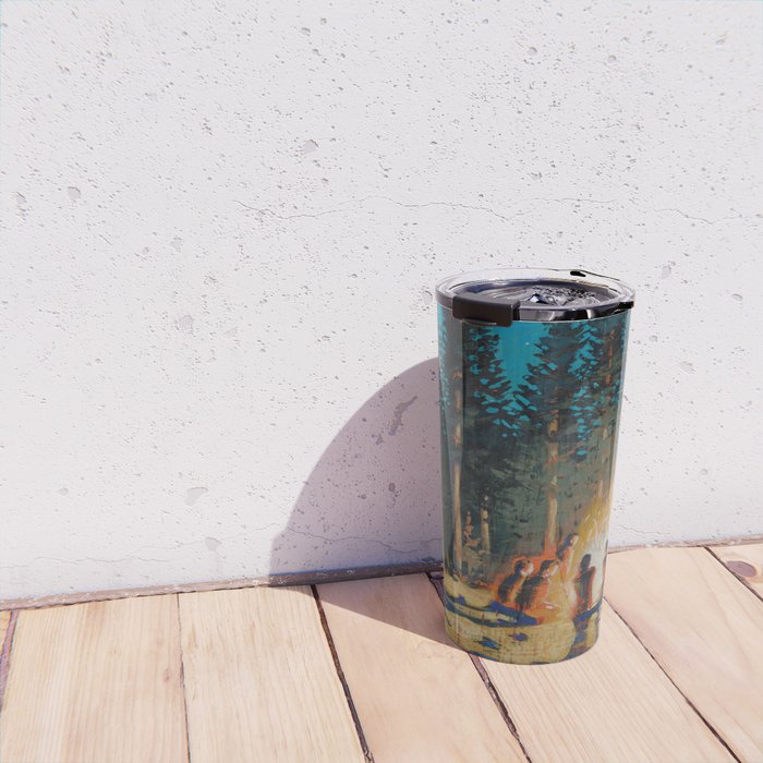 campfire gathering Travel Mug Gallery Image 4