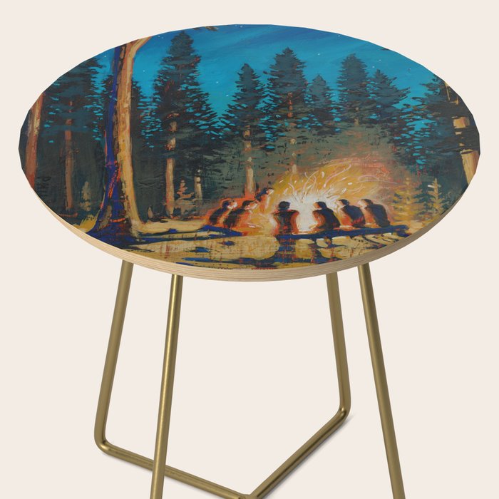 campfire gathering Side Table Gallery Image 2