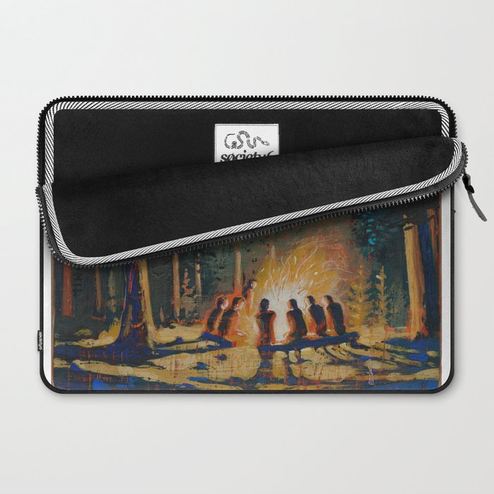 campfire gathering Laptop Sleeve Gallery Image 2
