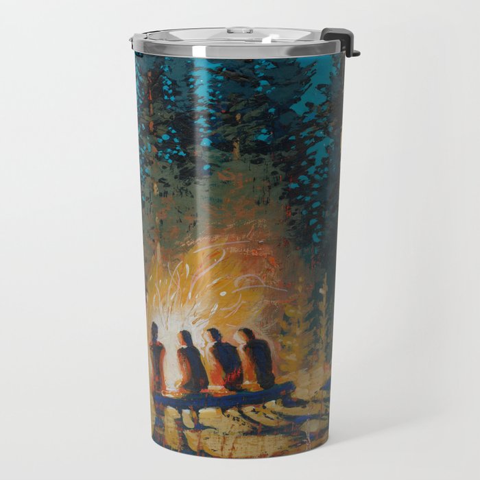 campfire gathering Travel Mug Gallery Image 2
