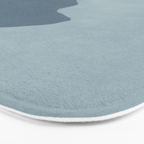 Minimalist Mountain Boho Landscape in Light Blue Tones Bath Mat Gallery Image 3