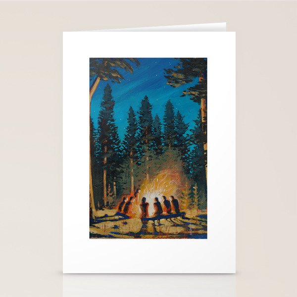 campfire gathering Stationery Card Gallery Image 2