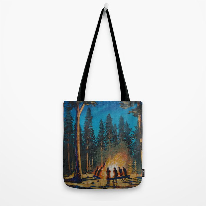 campfire gathering Tote Bag Gallery Image 2