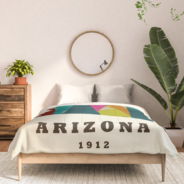 arizona state map modern Comforter Gallery Image 3