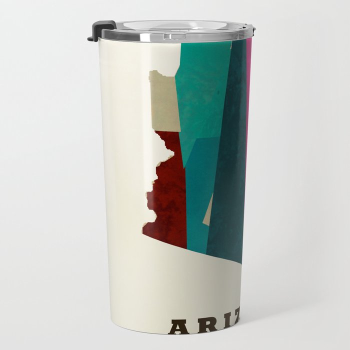 arizona state map modern Travel Mug Gallery Image 3
