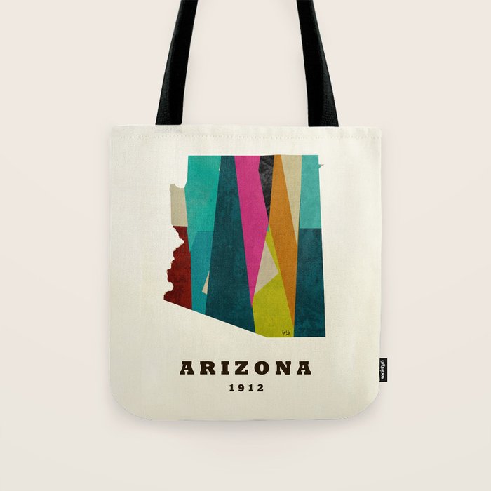 arizona state map modern Tote Bag Gallery Image 1