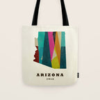 arizona state map modern Tote Bag Gallery Image 1