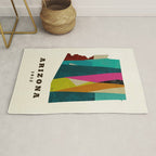 arizona state map modern Rug Gallery Image 1