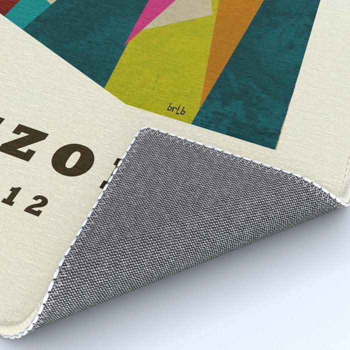 arizona state map modern Rug Gallery Image 4