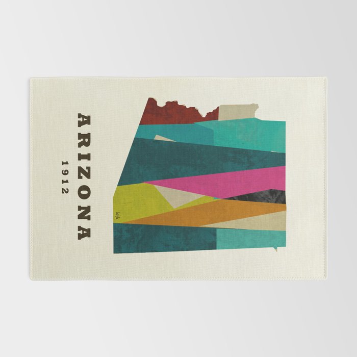 arizona state map modern Rug Gallery Image 2