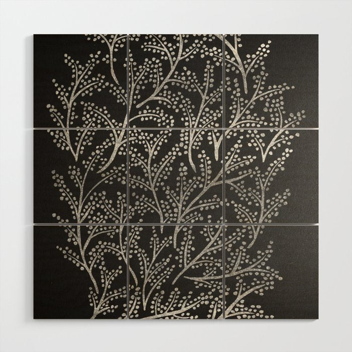 Silver Branches Wood Wall Art Gallery Image 1