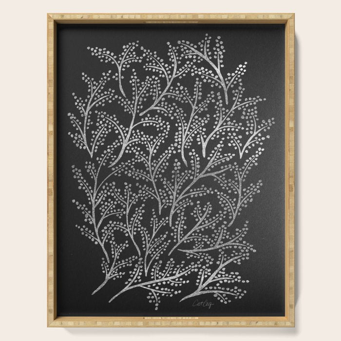 Silver Branches Serving Tray Gallery Image 1