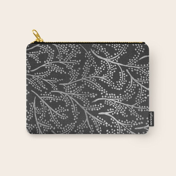 Silver Branches Carry All Pouch Gallery Image 1