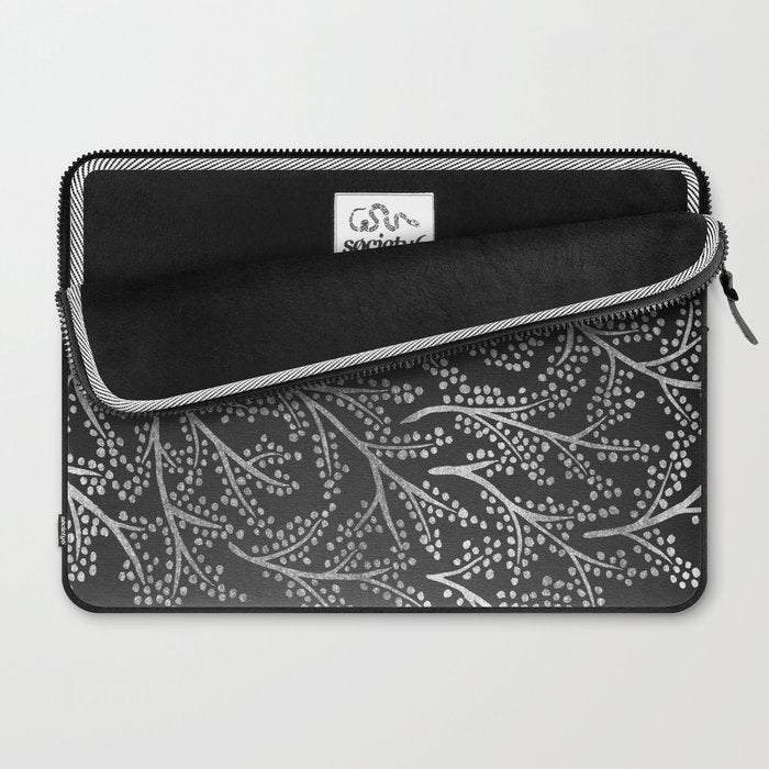 Silver Branches Laptop Sleeve Gallery Image 2