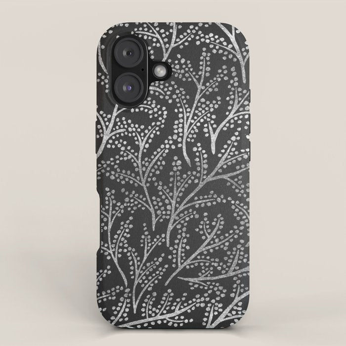 Silver Branches iPhone Case Gallery Image 1