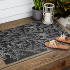 Silver Branches Outdoor Rug Gallery Image 2