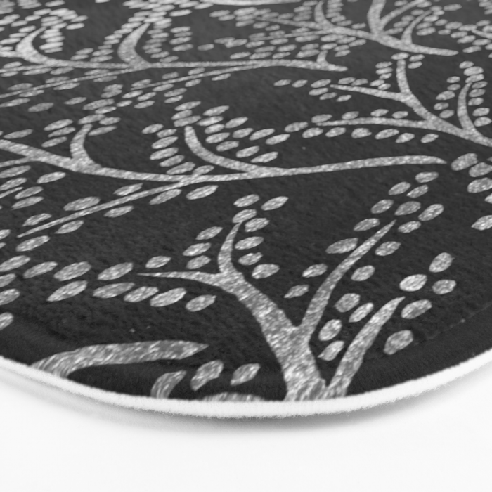 Silver Branches Bath Mat Gallery Image 3