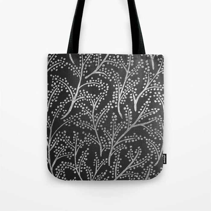 Silver Branches Tote Bag Gallery Image 1