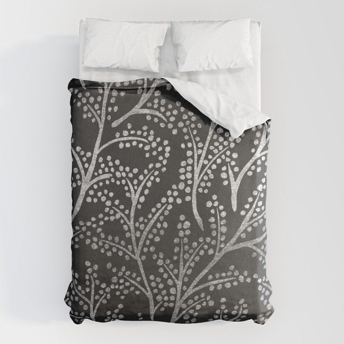 Silver Branches Duvet Cover Gallery Image 1