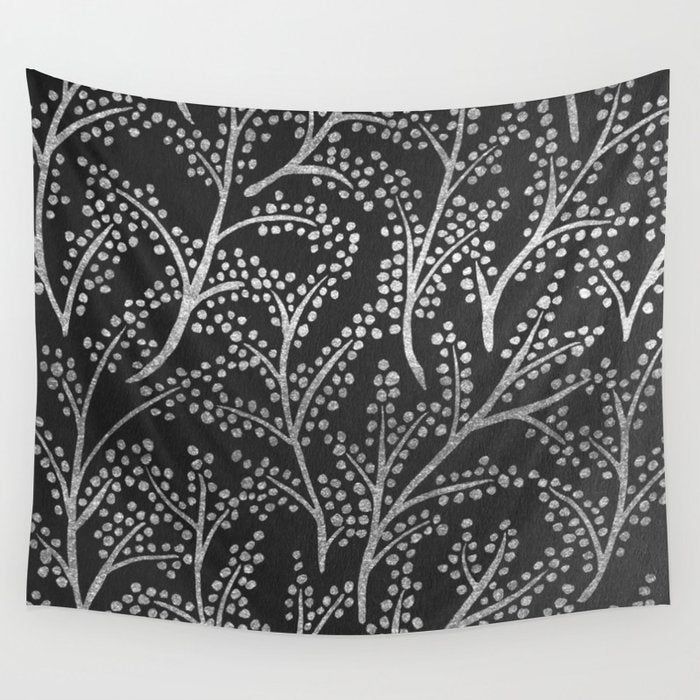 Silver Branches Wall Tapestry Gallery Image 4