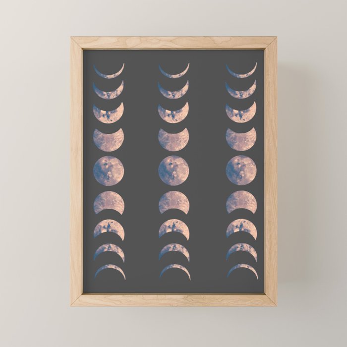 Moon Phases Mini Art Print Gallery Image 1