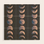 Moon Phases Wood Wall Art Gallery Image 1