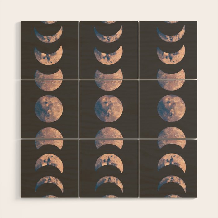Moon Phases Wood Wall Art Gallery Image 1