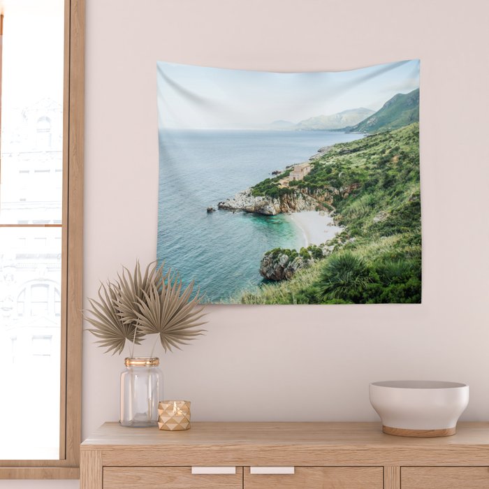Beach - Landscape and Nature Photography Wall Tapestry Gallery Image 2