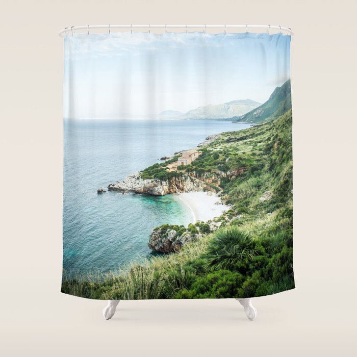 Beach - Landscape and Nature Photography Shower Curtain Gallery Image 1