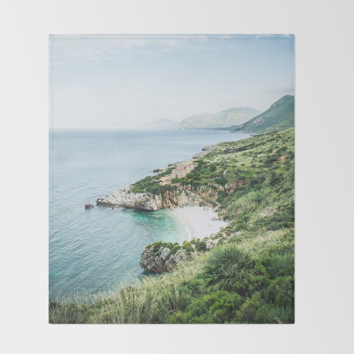 Beach - Landscape and Nature Photography Throw Blanket Gallery Image 2